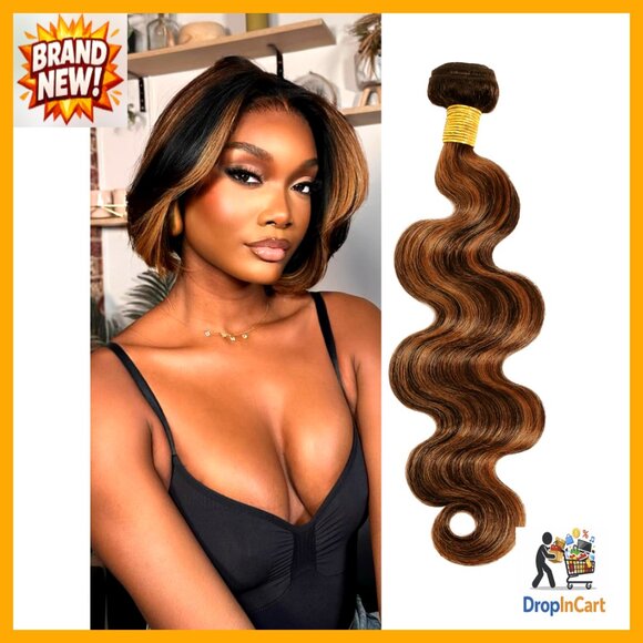 Body Wave Hair Extensions Brazilian Remy Human Hair Soft Thick Wavy Bundle